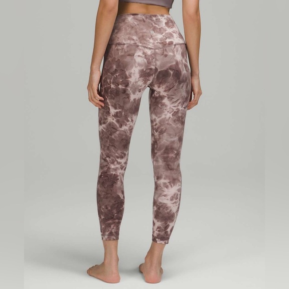 Lululemon Align High-Rise Pant 25” Diamond Dye Mink Berry Grey Size 8 - Picture 2 of 7